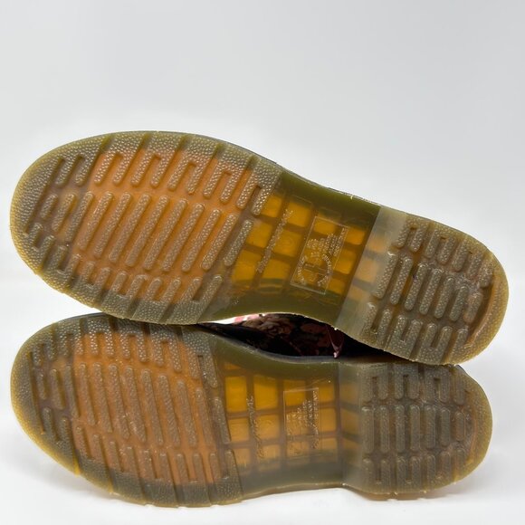 Dr. Martens Womens Black /Pink Floral Canvas Lace-Up Boots Size 8 US / 39 EU - Picture 5 of 9